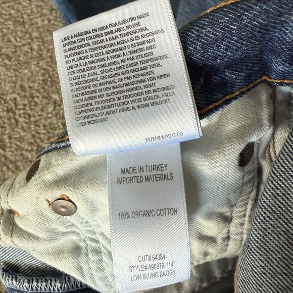 Agolde Blue low slung baggy jeans 26 - Picture 4 of 6